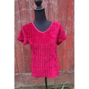 Betty Blue Velour Feel Woman's T shirt Size L